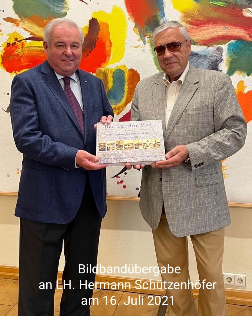 Das Tal Der Mur Johann Tschmuck Bildbandübergabe LH. Hermann Schützenhöfer